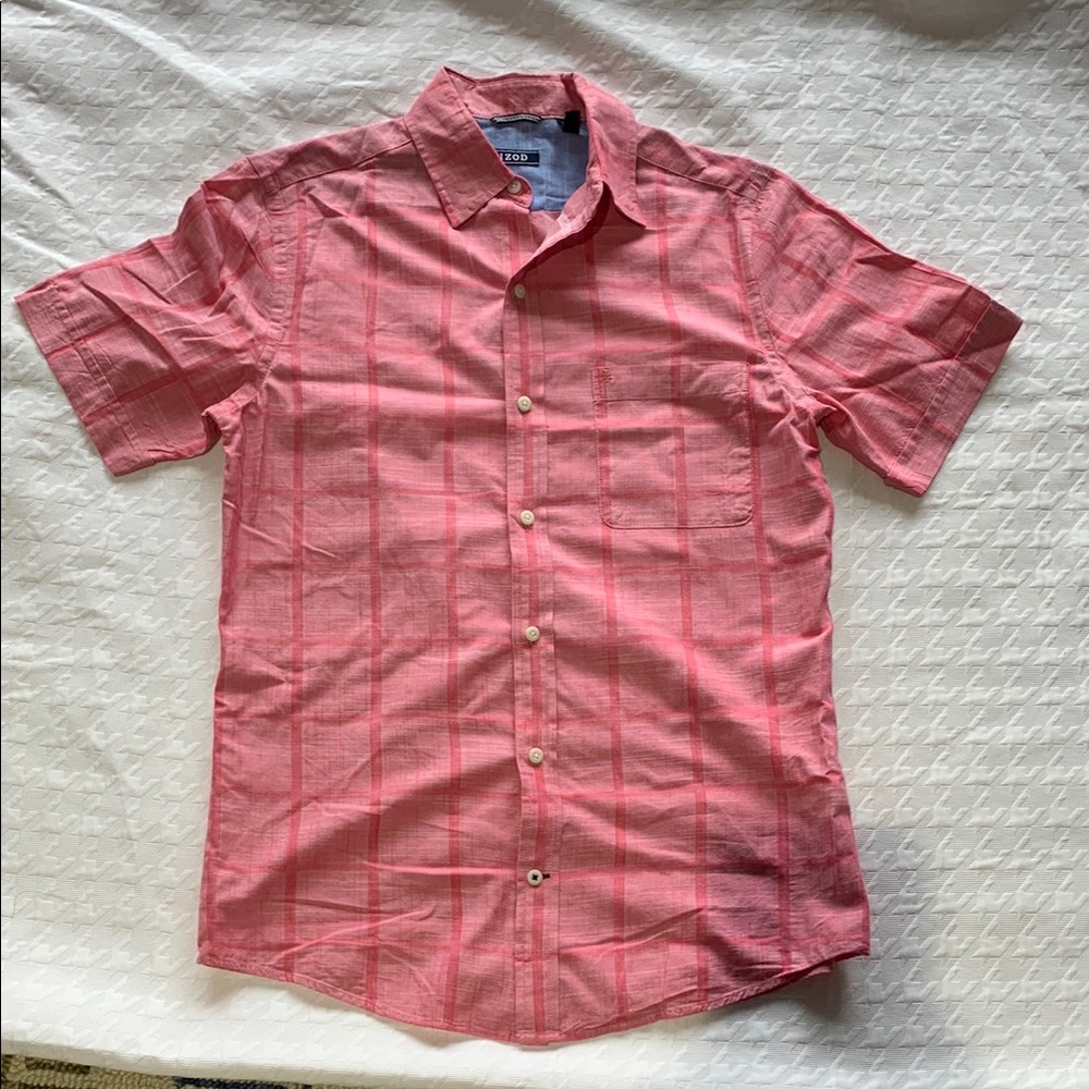 CO Men's Pink Short Sleeve Shirt